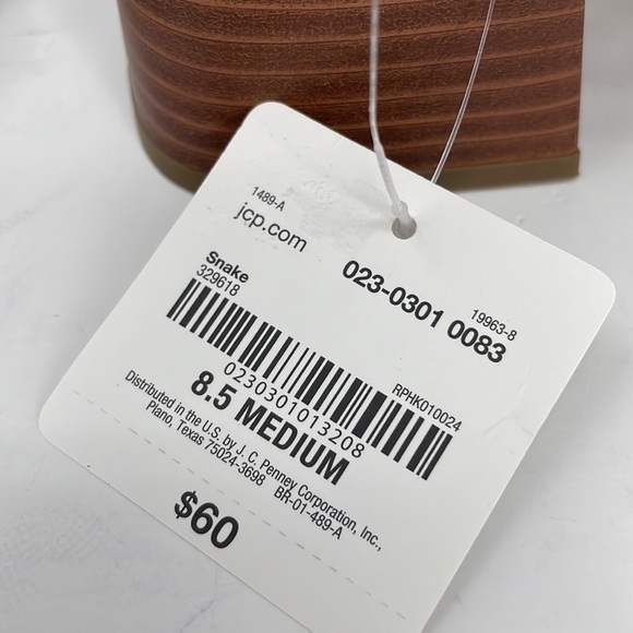 Worthington Sandals Open Toes Python Print Strappy NWT Size 8.5 - Picture 8 of 10